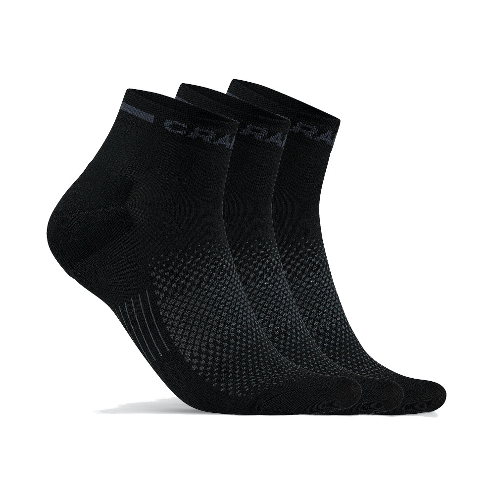 Ponožky CRAFT CORE Dry Mid 3 páry  černá  34-36 Craft